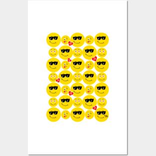 Cool love - emojis Posters and Art